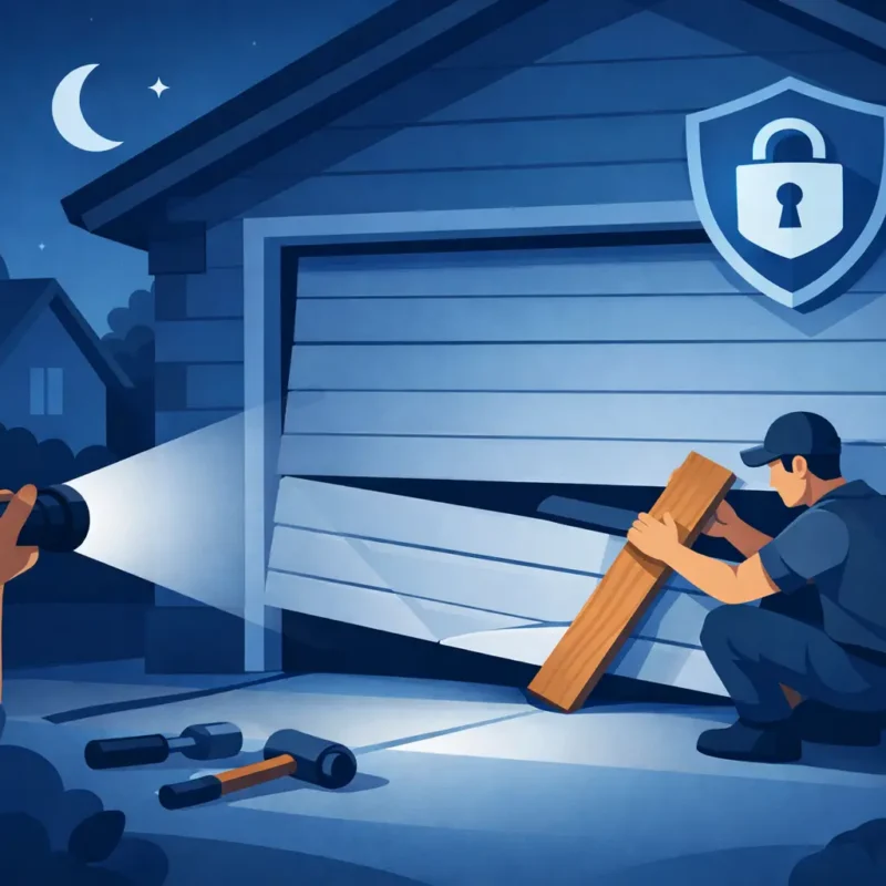 How to Secure Broken Garage Door Tonight