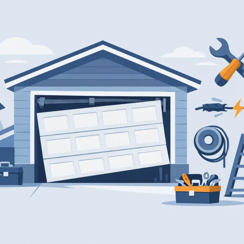Why Is My Garage Door Crooked? Causes and Fixes