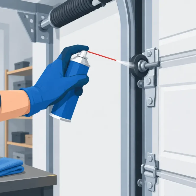 How to Lubricate Garage Door Parts Safely