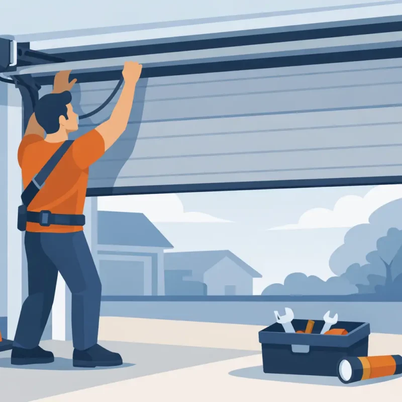 How to Manually Close a Garage Door Safely